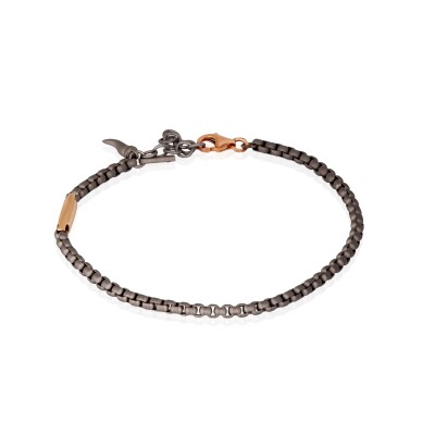 Bracelet en titane et or rose 375 ‰
