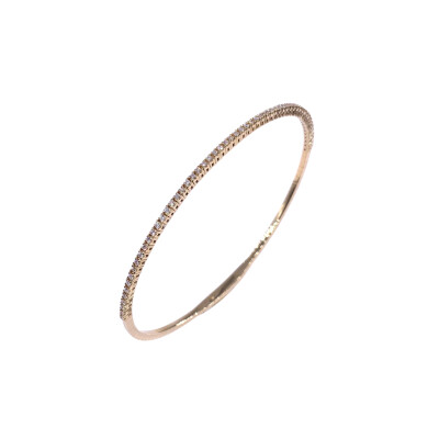 Bracelet en or jaune et diamant