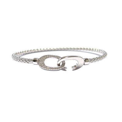 Bracelet en argent et oxyde de zirconium