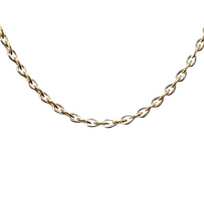 Collier en argent et argent plaqué or jaune