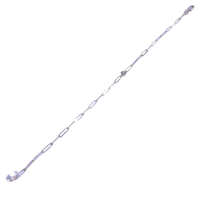 Bracelet en or blanc et diamant