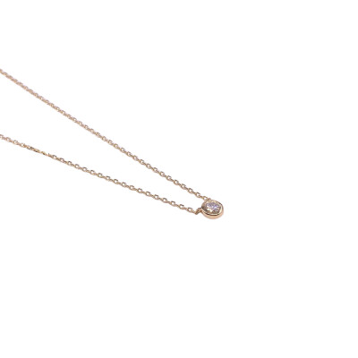 Collier en or jaune et diamant