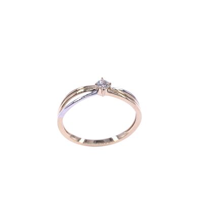 Bague en or blanc et diamant
