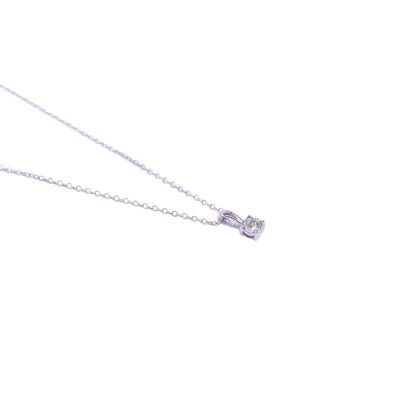 Collier en or blanc et diamant