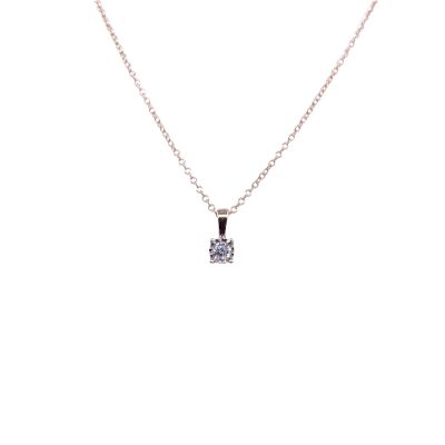 Collier en or jaune et diamant