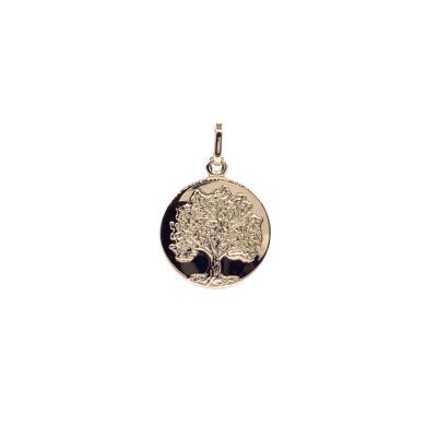 Médaille Arbre de Vie en or jaune 16mm