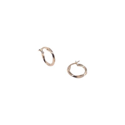 Créoles en or jaune, diamètre extérieure 14mm