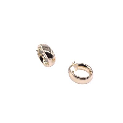 Créoles en or jaune, diamètre extérieure 15mm