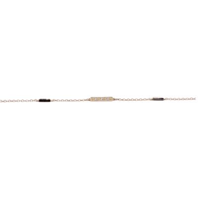 Bracelet en or jaune et diamants