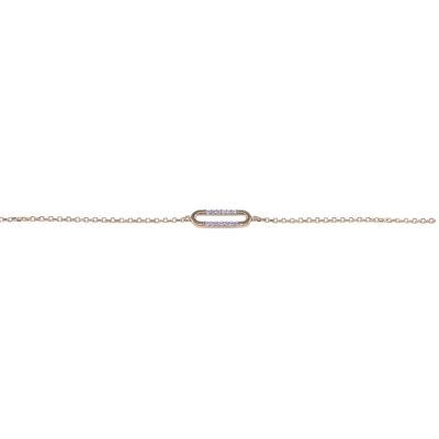 Bracelet en or jaune et diamants