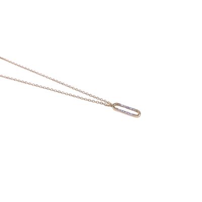 Collier en or jaune et diamants