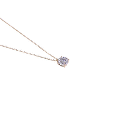 Collier en or jaune et diamants