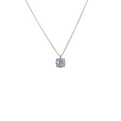Collier en or jaune et diamants