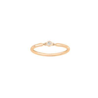 Bague La Garçonne en plaqué or et diamant