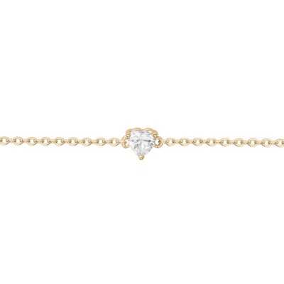 Bracelet en plaqué or et oxyde de zirconium
