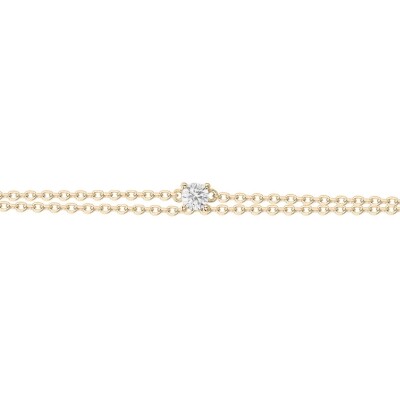 Bracelet en plaqué or et oxyde de zirconium