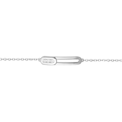 Bracelet en argent et oxydes de zirconium