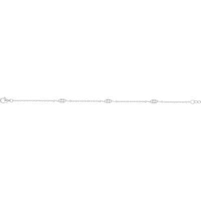 Bracelet en argent et oxydes de zirconium