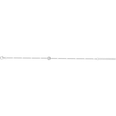 Bracelet en argent et oxydes de zirconium