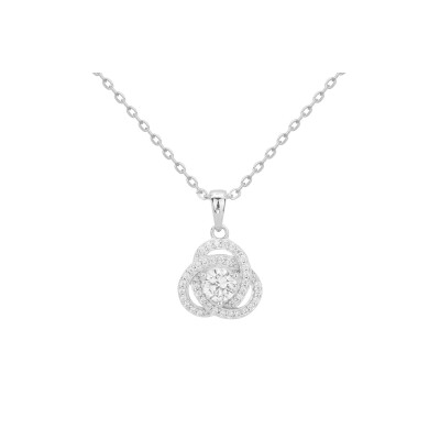Collier en argent et oxydes de zirconium