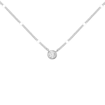 Collier en argent et oxydes de zirconium