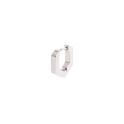 Boucle d'oreille créole seule en acier