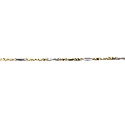 Bracelet en argent et argent plaqué or jaune