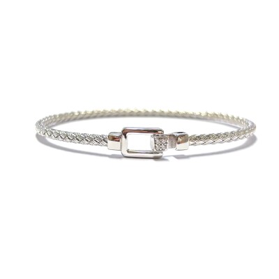 Bracelet en argent et oxydes de zirconium