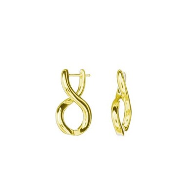 Boucles d'oreilles en argent plaqué or jaune