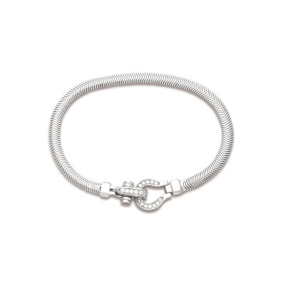 Bracelet en argent et oxydes de zirconium