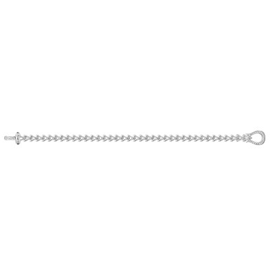 Bracelet en argent et oxydes de zirconium