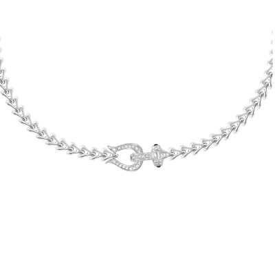 Collier en argent et oxydes de zirconium