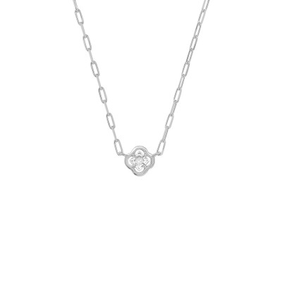 Collier Charles Garnier en argent et oxyde de zirconium