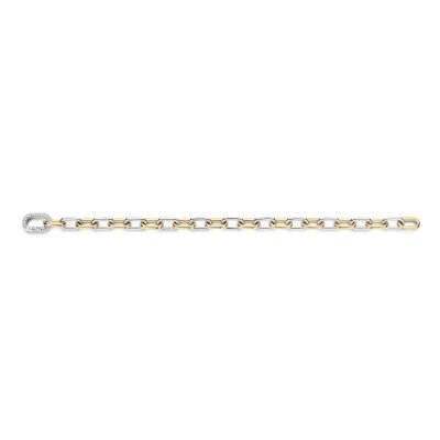 Bracelet Ti Sento en argent doré et oxyde de zirconium