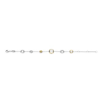 Bracelet Ti Sento en argent doré et oxyde de zirconium