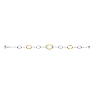 Bracelet Ti Sento en argent doré et oxyde de zirconium