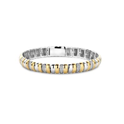 Bracelet Ti Sento en argent doré et oxyde de zirconium