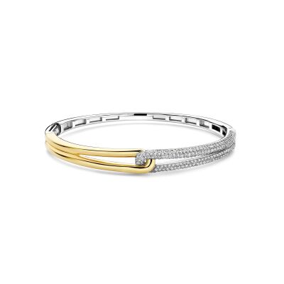 Bracelet Ti Sento en argent doré et oxyde de zirconium