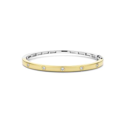 Bracelet Ti Sento en argent doré et oxyde de zirconium