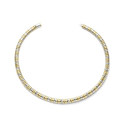 Collier Ti Sento en argent doré et oxyde de zirconium