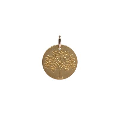 Médaille Arbre de Vie en or jaune 18mm
