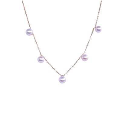 Collier en or jaune et perles de culture