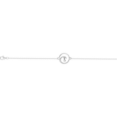 Bracelet La Garçonne en argent et diamant