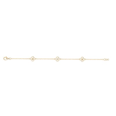 Bracelet La Garçonne en plaqué or et diamant