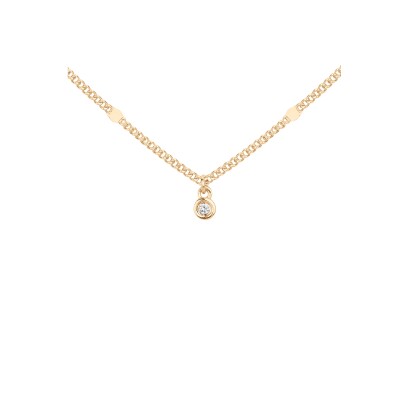 Collier La Garçonne en plaqué et diamant