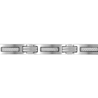 Bracelet en acier et carbone