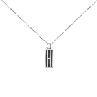 Collier en acier et carbone "forgé"