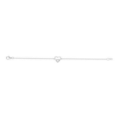 Bracelet en argent et oxydes de zirconium