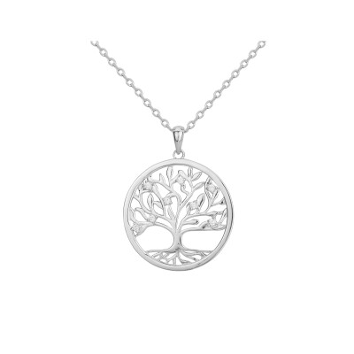 Collier en argent et oxydes de zirconium