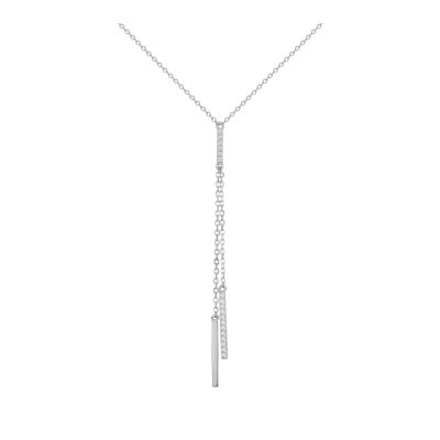 Collier en argent et oxydes de zirconium